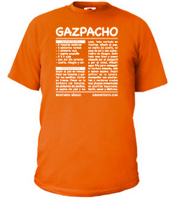 Camiseta sincontexto recetario básico gazpacho